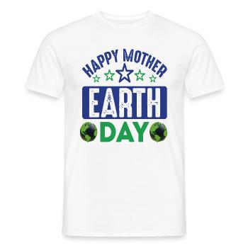 Mother-earth-day - Men's T-Shirt - white - Front - AI Model Male 178 dark (178cm)