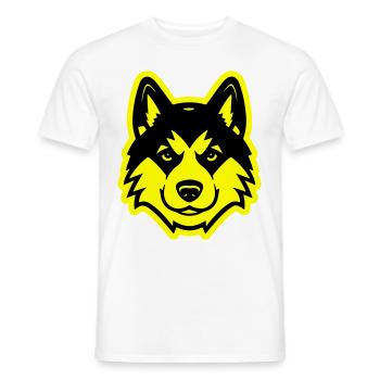 Akita Hund Kopf - Männer T-Shirt - Weiß - Vorne - AI Model Male 178 dark (178cm)