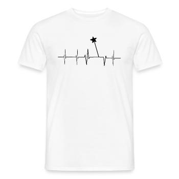 ECG Wand Gift - Men's T-Shirt - white - Front - AI Model Male 178 dark (178cm)