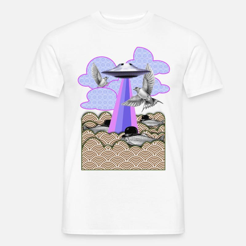 Flamingo - Männer T-Shirt - Weiß
