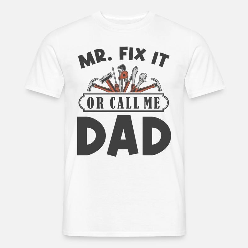 Mr Fix it - Männer T-Shirt - Weiß
