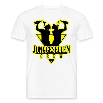 Junggesellen Crew Jga Drinking - Männer T-Shirt - Weiß - Vorne - AI Model Male 178 dark (178cm)
