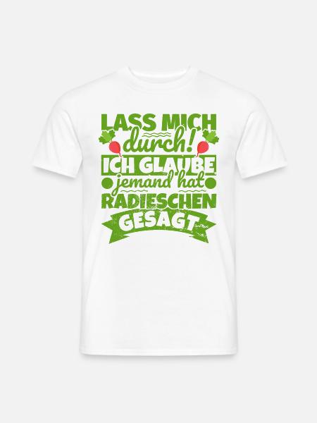 Radieschen Geschenke Radieschenliebhaber lustig - Männer T-Shirt - Weiß