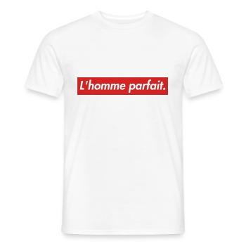 The perfect man - Men's T-Shirt - white - Front - AI Model Male 178 dark (178cm)