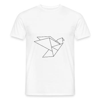 Taube - Männer T-Shirt - Weiß - Vorne - AI Model Male 178 dark (178cm)