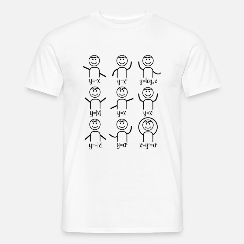 Professeur de maths algèbre danse maths - T-shirt homme - blanc