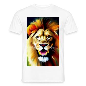 Le Roi Lion - T-shirt homme - blanc - Devant - AI Model Male 178 dark (178cm)