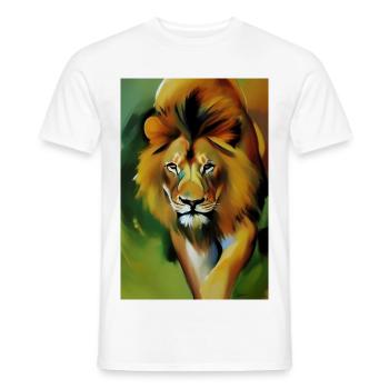 Le Roi Lion - T-shirt homme - blanc - Devant - AI Model Male 178 dark (178cm)
