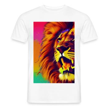 Le Roi Lion - T-shirt homme - blanc - Devant - AI Model Male 178 dark (178cm)
