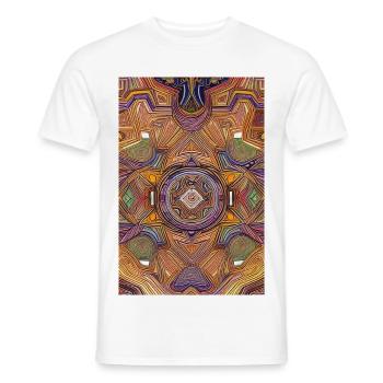 Shapes and patterns - Men's T-Shirt - white - Front - AI Model Male 178 dark (178cm)