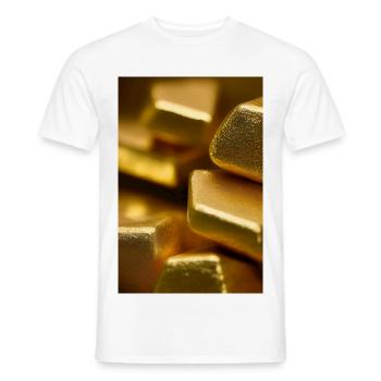 Gold Pieces - Men's T-Shirt - white - Front - AI Model Male 178 dark (178cm)