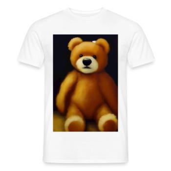 Teddy bear - Men's T-Shirt - white - Front - AI Model Male 178 dark (178cm)