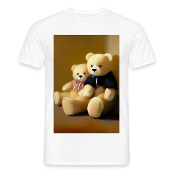 Teddy bear - Men's T-Shirt - white - Front - AI Model Male 178 dark (178cm)