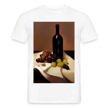 Wein Trinker - Männer T-Shirt - Weiß - Vorne - AI Model Male 178 dark (178cm)