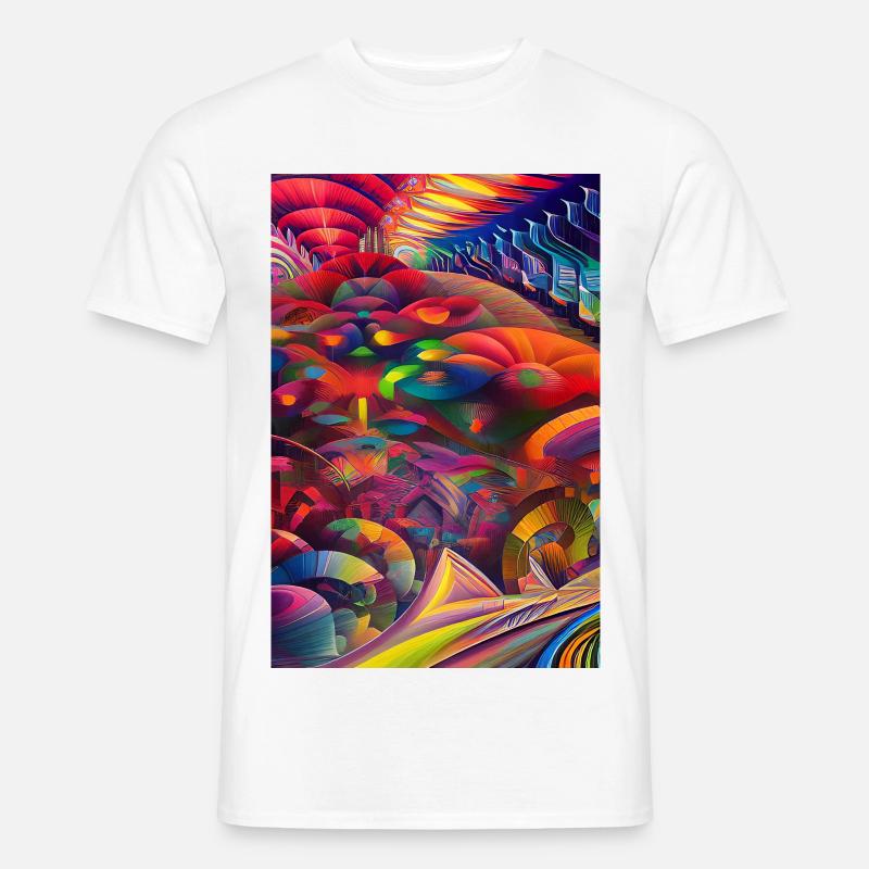 Abstrakte Kunst - Männer T-Shirt - Weiß