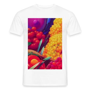 Früchte - Männer T-Shirt - Weiß - Vorne - AI Model Male 178 dark (178cm)