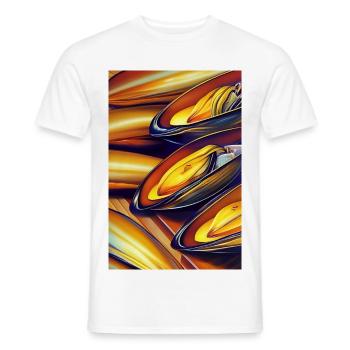 Mussels - Men's T-Shirt - white - Front - AI Model Male 178 dark (178cm)