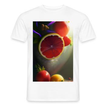 Früchte - Männer T-Shirt - Weiß - Vorne - AI Model Male 178 dark (178cm)