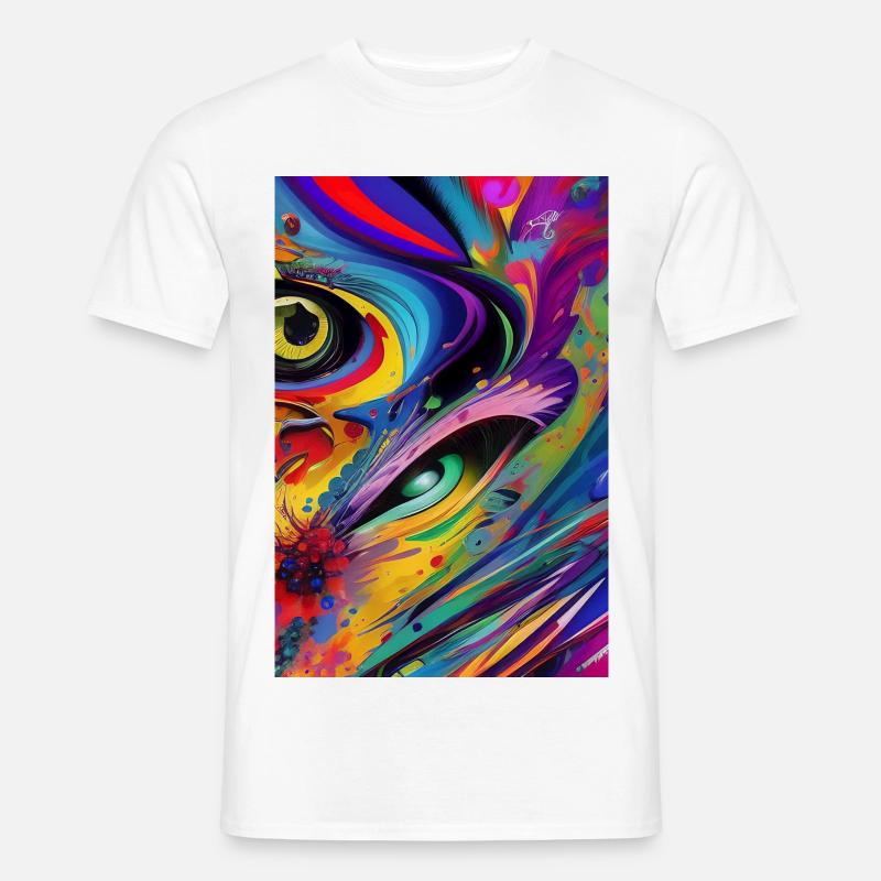 Abstrakte Kunst - Männer T-Shirt - Weiß