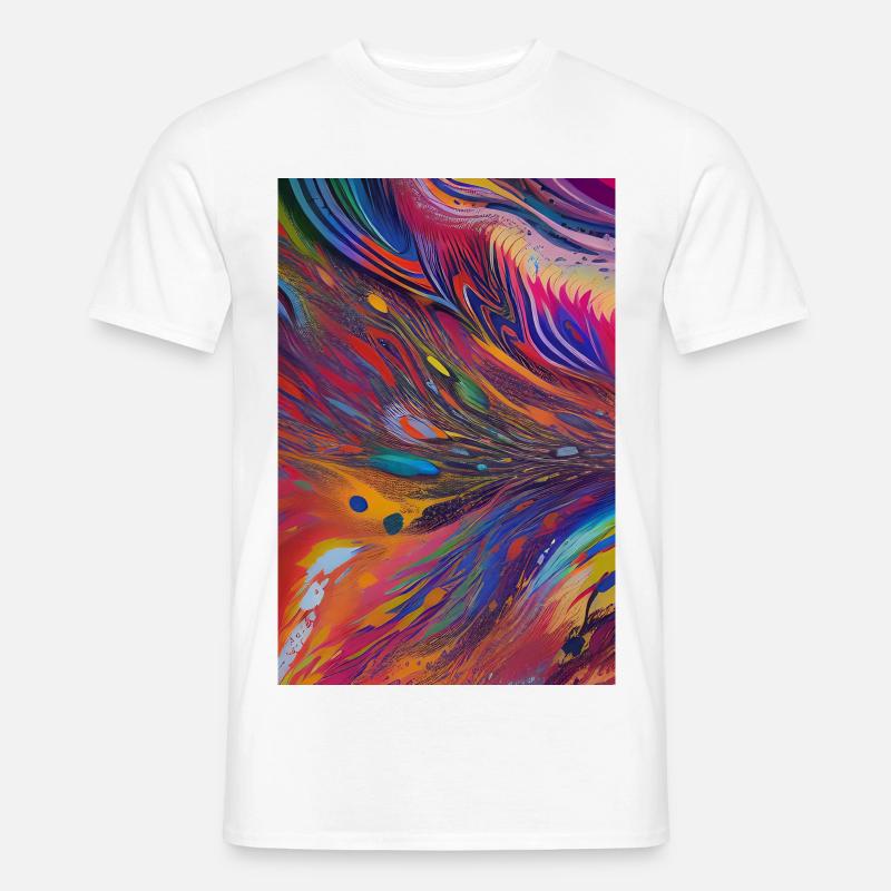Abstrakte Kunst - Männer T-Shirt - Weiß