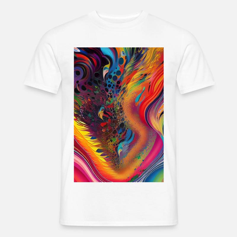 Abstrakte Kunst - Männer T-Shirt - Weiß