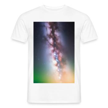 Weltall und Planeten - Männer T-Shirt - Weiß - Vorne - AI Model Male 178 dark (178cm)