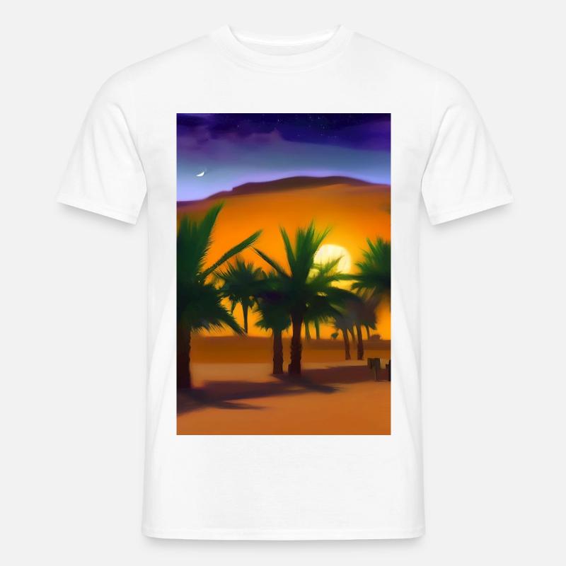 Arabische Wüste - Männer T-Shirt - Weiß
