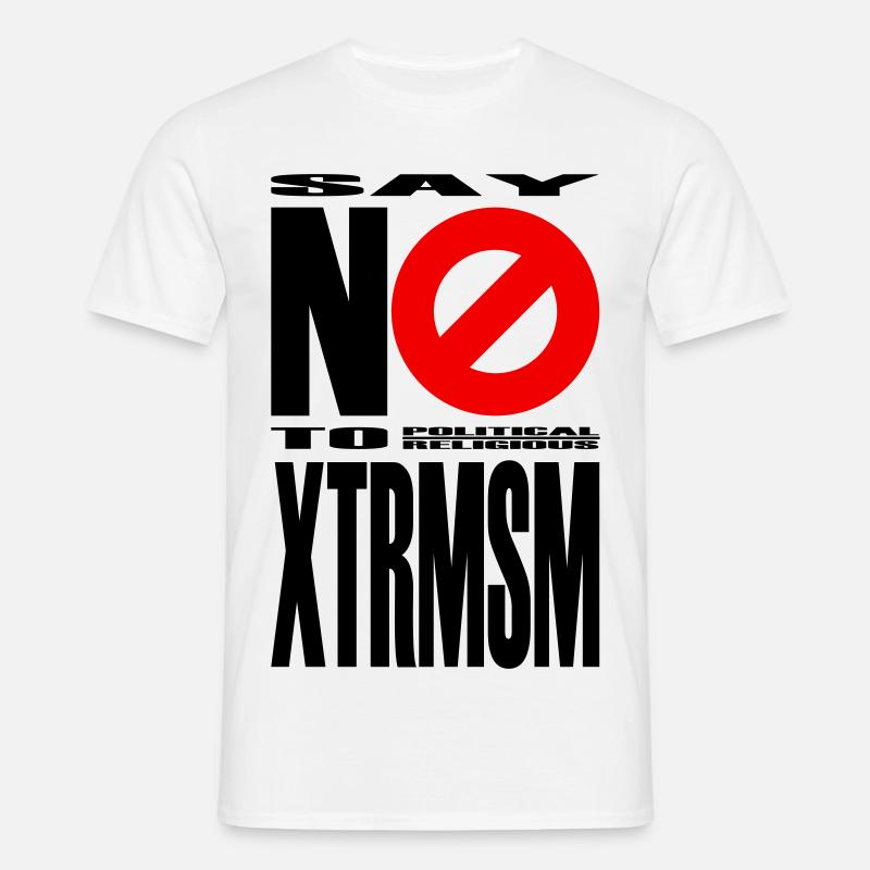NO2XTRMSM - Männer T-Shirt - Weiß
