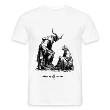 Dämonen Silhouette - Männer T-Shirt - Weiß - Vorne - AI Model Male 178 dark (178cm)