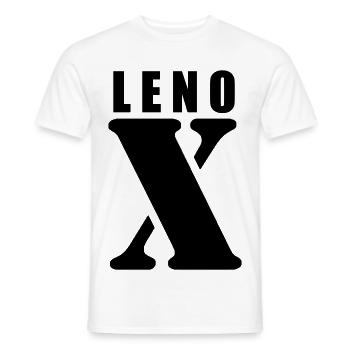 Lenox – First Name Design | Minimal Typography - Männer T-Shirt - Weiß - Vorne - AI Model Male 178 dark (178cm)