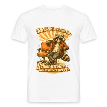 Witzige Sarkastische Ironische Sprüche - Männer T-Shirt - Weiß - Vorne - AI Model Male 178 dark (178cm)