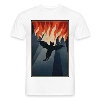 Hellcat - Kathe aus der Hölle - Männer T-Shirt - Weiß - Vorne - AI Model Male 178 dark (178cm)