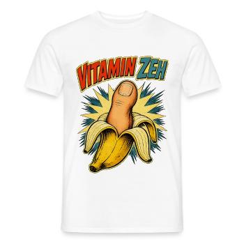 Vitamin Zeh - Männer T-Shirt - Weiß - Vorne - AI Model Male 178 dark (178cm)