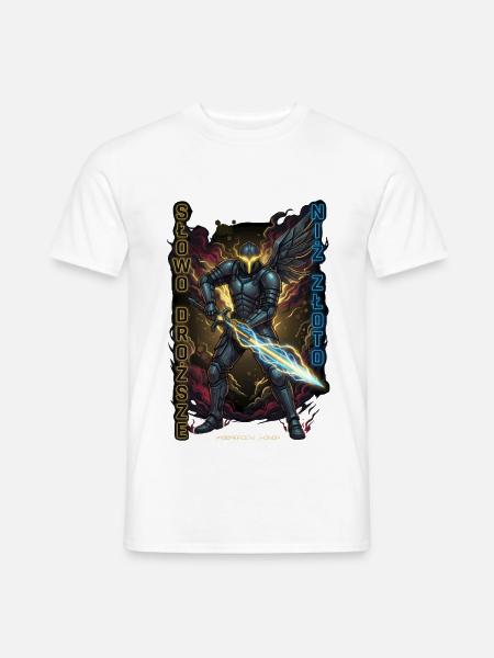 Cyber-Ritter-Ehre - Männer T-Shirt - Weiß