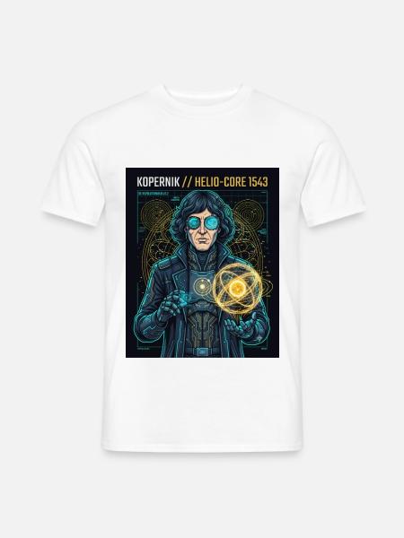 Cyber Kopernikus 1543 - Männer T-Shirt - Weiß