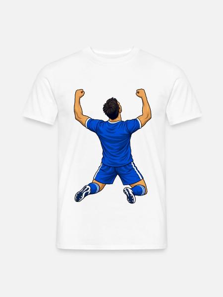 Fußball-Torfeier - Männer T-Shirt - Weiß