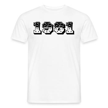 1981 Geburtsjahr Geschenk - Männer T-Shirt - Weiß - Vorne - AI Model Male 178 dark (178cm)