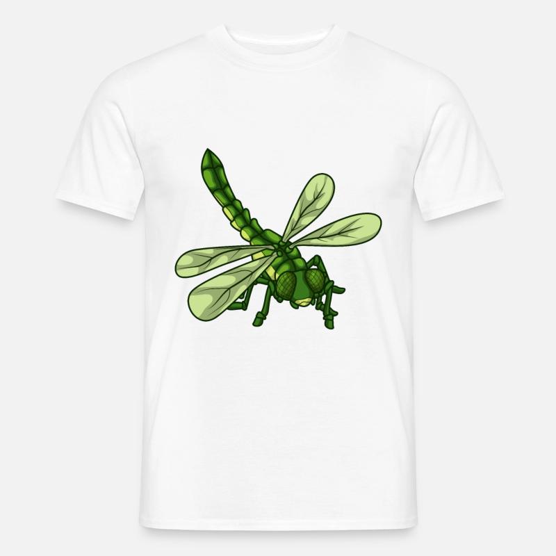 Libelle - Männer T-Shirt - Weiß