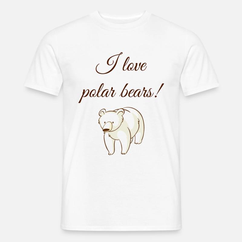 Eisbär Eisbären - Männer T-Shirt - Weiß