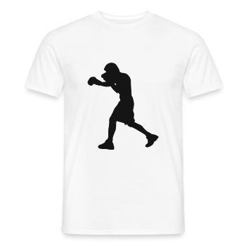 Boxer - Männer T-Shirt - Weiß - Vorne - AI Model Male 178 dark (178cm)
