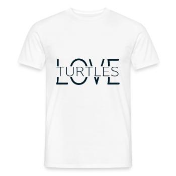 Turtles - Men's T-Shirt - white - Front - AI Model Male 178 dark (178cm)