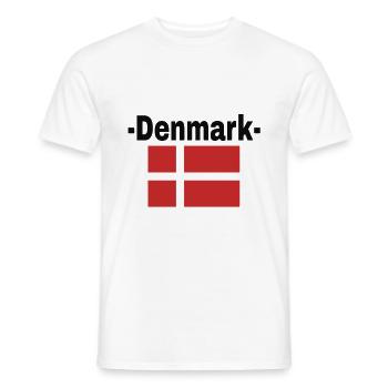 Danemark - T-shirt homme - blanc - Devant - AI Model Male 178 dark (178cm)