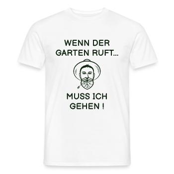 Garten - Männer T-Shirt - Weiß - Vorne - AI Model Male 178 dark (178cm)