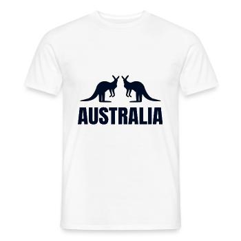Australie - T-shirt homme - blanc - Devant - AI Model Male 178 dark (178cm)