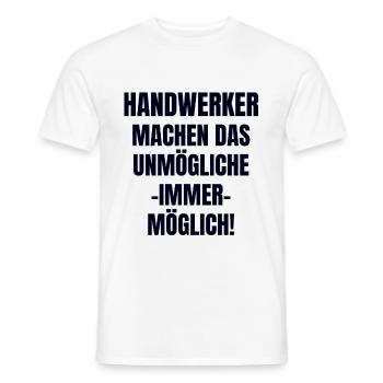 Handwerker - Männer T-Shirt - Weiß - Vorne - AI Model Male 178 dark (178cm)