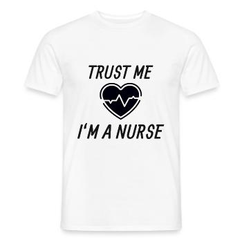 Krankenschwester - Männer T-Shirt - Weiß - Vorne - AI Model Male 178 dark (178cm)