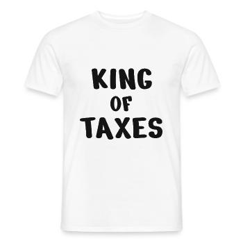 Conseiller fiscal roi - T-shirt homme - blanc - Devant - AI Model Male 178 dark (178cm)