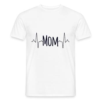 Mom mom - Men's T-Shirt - white - Front - AI Model Male 178 dark (178cm)