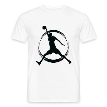 Joueur de basketball - T-shirt homme - blanc - Devant - AI Model Male 178 dark (178cm)