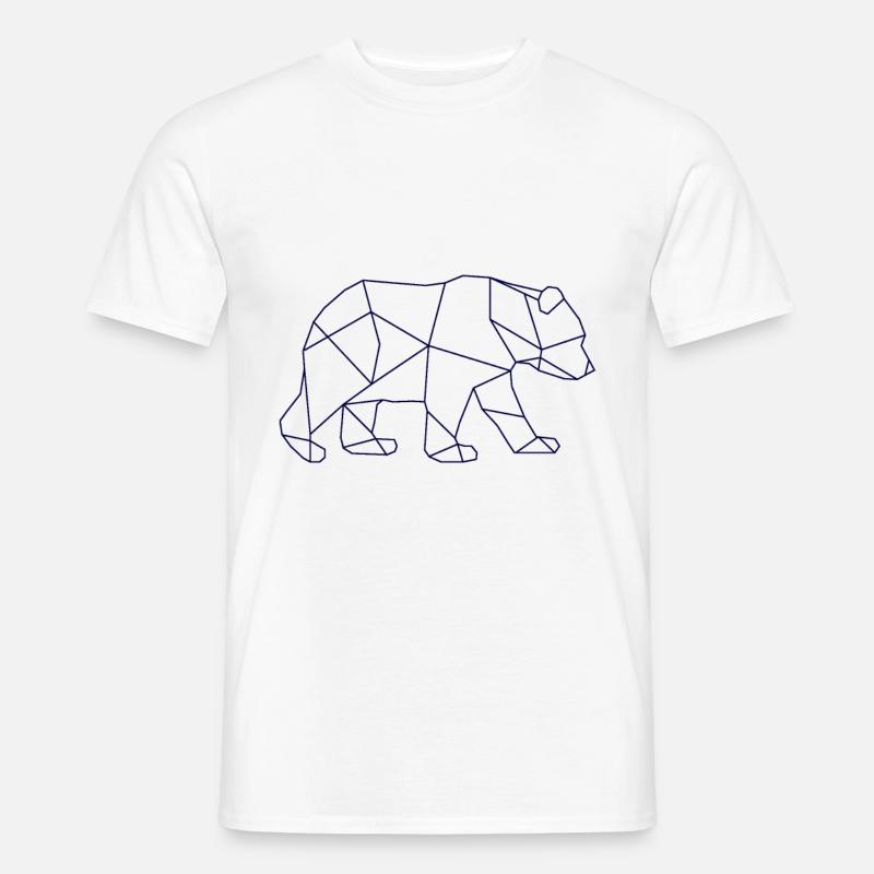 Bär Eisbär - Männer T-Shirt - Weiß